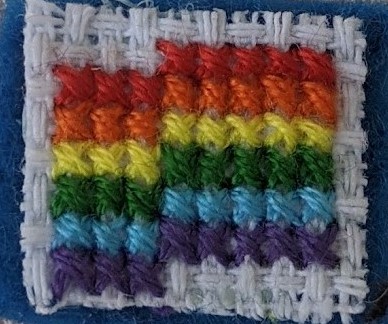 Gay Pride Flag Cross Stitch